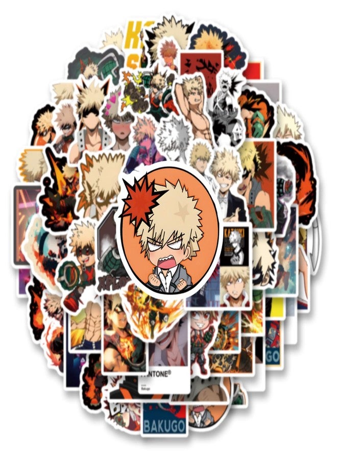 YEESACG 60pcs Classic Japanese Anime Sticker, Cute Cartoon Vinyl Waterproof Stickers for Water Bottle,Skateboard,Laptop,Phone,Journaling,Scrapbooking Decals for Party Supply Decor - Image 4